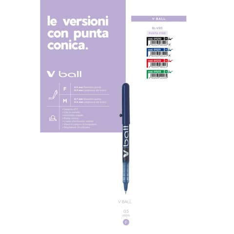 Roller Pilot V Ball 0,5 mm nero  011210